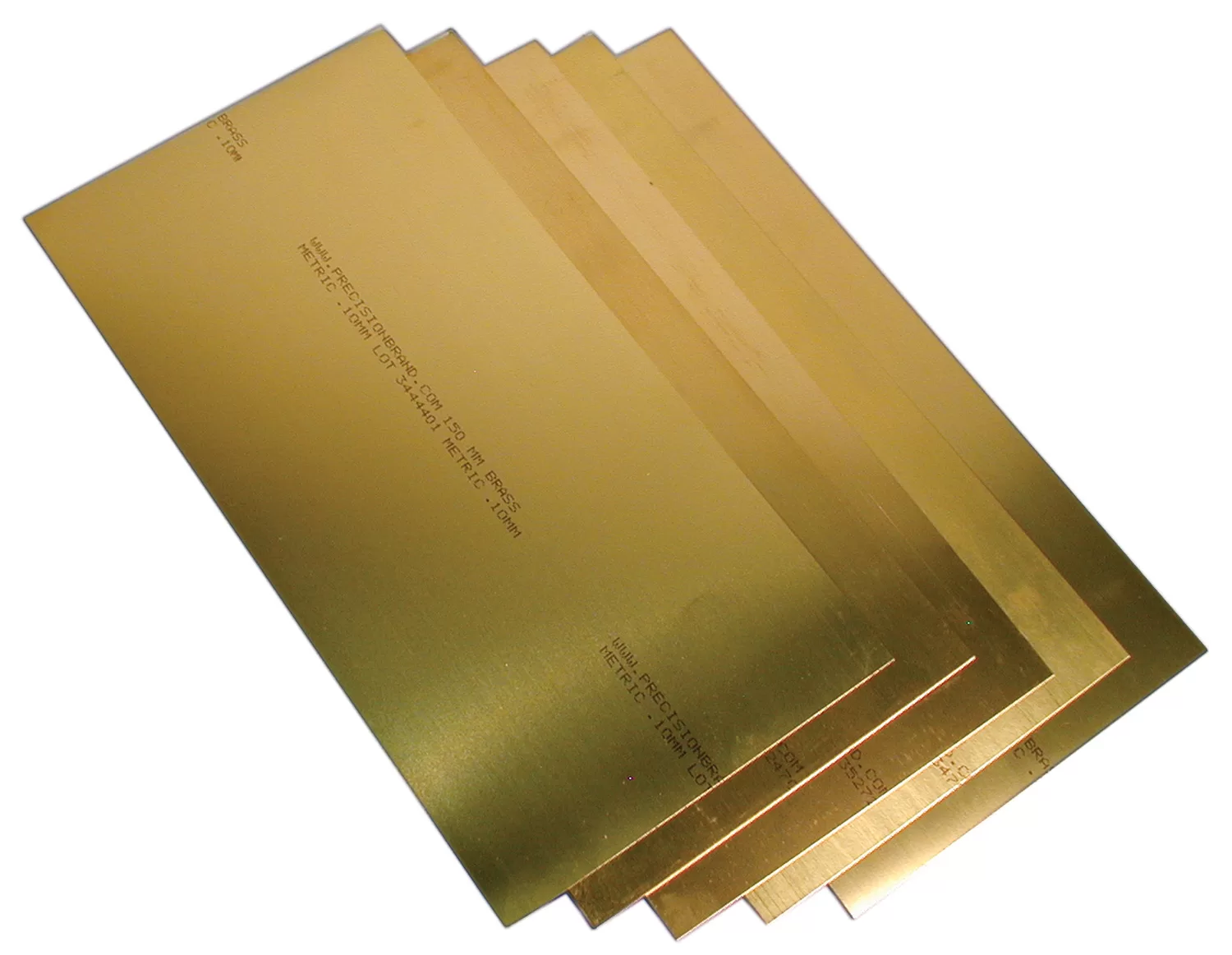 Champion Brass Shim Assortment 150Mm X 150Mm Sheet (4 Sizes)